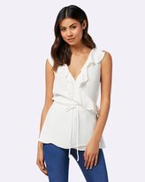 Thumbnail for your product : Forever New Jessie Frill Sleeve Wrap Blouse