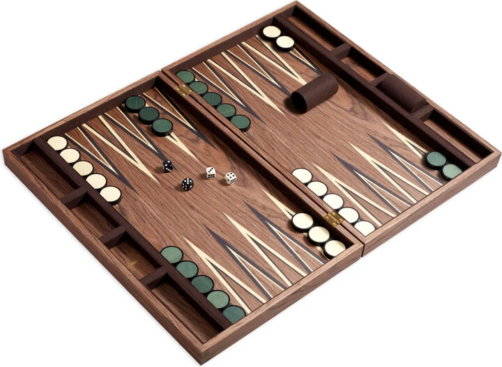 L'OBJET Matis wood backgammon set
