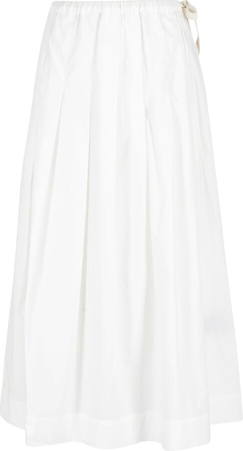 soeur Amalia Gathered Midi Skirt