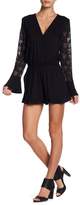 Thumbnail for your product : Jessica Simpson Milani Lace Sleeve Romper