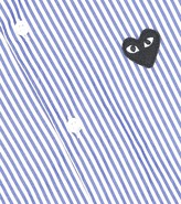 Thumbnail for your product : Comme des Garcons Play Kids Striped cotton poplin shirt