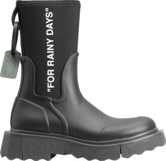 Off-White Sponge For Rainy Days Rain Boots