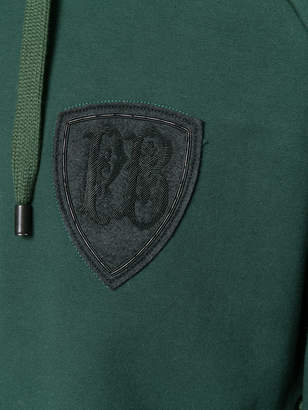 Pierre Balmain logo patch hooded sweatshirt