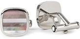 Thumbnail for your product : Mother of Pearl Montblanc Mother-of-pearl stainless steel cufflinks