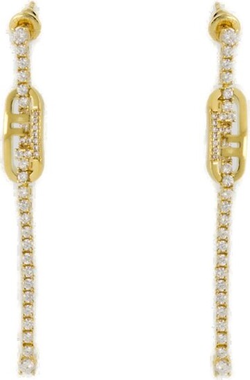Fendi O'Lock Embellished Earrings