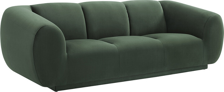 TOV Furniture Emmet Forest Green Velvet Sofa