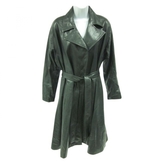 Thumbnail for your product : Donna Karan Green Leather Coat