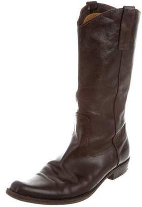CNC Costume National Mid-Calf Leather Boots
