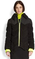 Thumbnail for your product : Alexander Wang Shearling-Collared Leather Puffer Jacket
