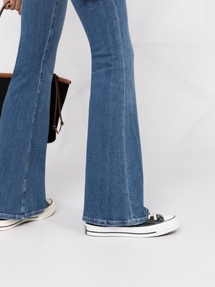 Frame High-Rise Flared Leg Jeans