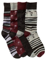 Thumbnail for your product : Lucky Brand Assorted Socks - Pack of 4