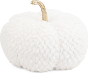 TJMAXX 11In Faux Fur Pumpkin, Polyester
