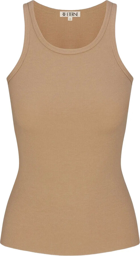 ETERNE Ribbed High-Neck Tank Top