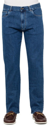 Canali 91700 PD0018 Cotton Elastane Denim Jeans
