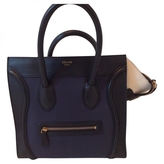 Thumbnail for your product : Celine Navy Leather Handbag Luggage