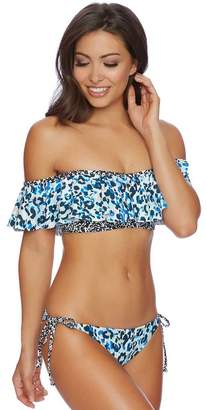 Splendid Tropic Spots Off Shoulder Bandeau Bikini Top