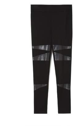 Vince Camuto Faux Leather-paneled Leggings