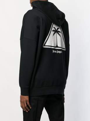 Palm Angels logo print hoodie