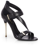 Thumbnail for your product : Nicholas Kirkwood Asymmetrical Leather Sandals
