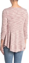 Thumbnail for your product : Bobeau Space Dye Babydoll Tunic Sweater