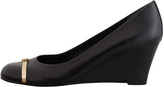 Thumbnail for your product : Tory Burch Pacey Cap-Toe Wedge Pump, Black
