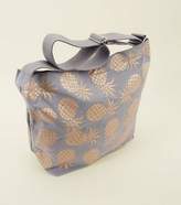 Thumbnail for your product : New Look Grey Metallic Pineapple Hobo Bag