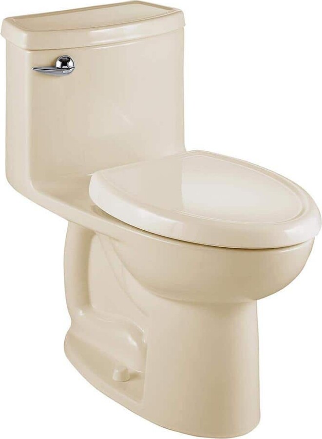 Compact Cadet 3 FloWise Tall Height 1-Piece 1.28 GPF Single Flush Elongated Toilet in Bone, Seat Included
