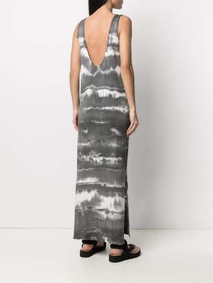 Thom Krom Tie Dye-Print Sleeveless Maxi Dress