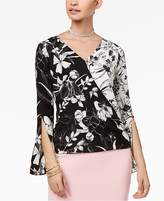 Thumbnail for your product : Thalia Sodi Printed Surplice Top, Created for Macy's