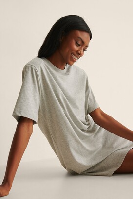 NA-KD Organic Shoulder Pad T-Shirt Dress