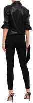 Thumbnail for your product : 7 For All Mankind Floral-appliquéd Layered Lace Mid-rise Skinny Jeans