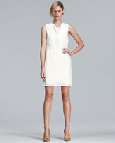 Thumbnail for your product : 3.1 Phillip Lim Sequined Dress with Pleated Chiffon