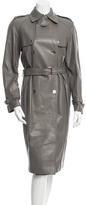 Thumbnail for your product : Dolce & Gabbana Double Breasted Leather Trench Coa w/ Tags