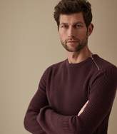 Thumbnail for your product : Reiss MORGAN RIBBED CREW NECK JUMPER Bordeaux