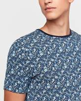 Thumbnail for your product : Express Floral Printed Moisture-Wicking Performance T-Shirt