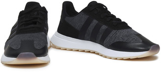adidas Suede, Leather And Stretch-knit Sneakers