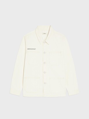 Pangaia Hemp Denim Workwear Jacket — ecru ivory XS