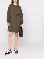 Thumbnail for your product : Ermanno Ermanno Logo-Print Hoodie Dress