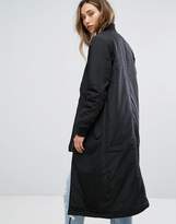 Thumbnail for your product : Selected Pillar Long Bomber Jacket