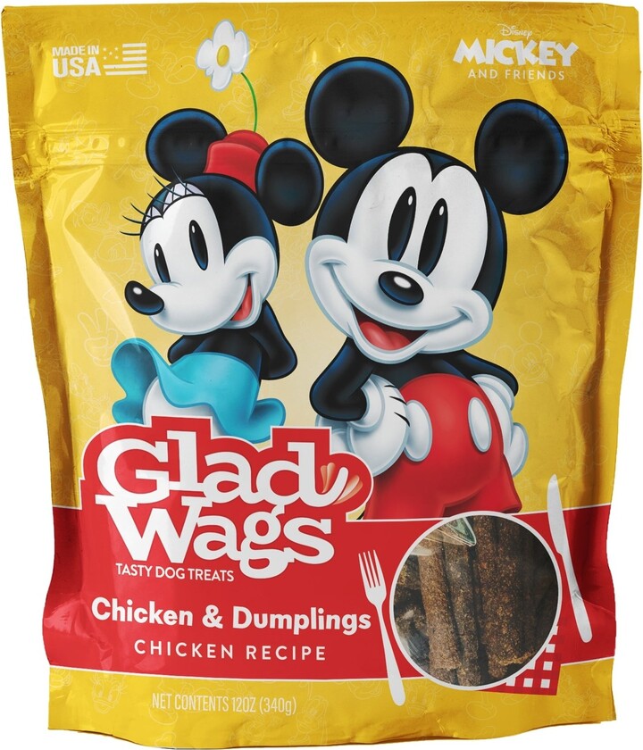 Disney Glad Wags Chicken & Dumplings Flavor Grain-Free Dog Treats, 12-oz bag
