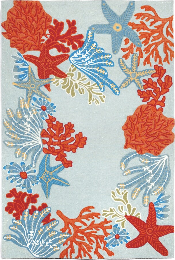 Liora Manné Liora Manne' Ravella 2256 Ocean Scene Blue 3'6\