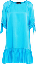 Thumbnail for your product : Boutique Moschino Ruffled Hammered Satin Mini Dress