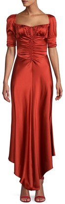 Alexis Noerene Ruched Stretch-Silk Dress