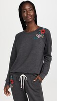 Thumbnail for your product : PJ Salvage Embroidered Grate Heart Long Sleeve Top