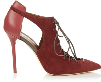 Malone Souliers Montana suede and leather pumps