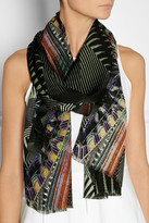 Thumbnail for your product : Etro Printed silk-georgette scarf