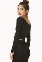 Thumbnail for your product : Forever 21 Gold Digger Crop Top