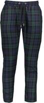 Thumbnail for your product : boohoo Tartan Smart Cropped Jogger Trouser