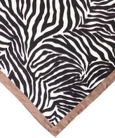 Thumbnail for your product : Valentino Zebra Printed Silk Scarf w/ Tags