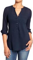 Thumbnail for your product : Old Navy Women's Long-Sleeved Gauze Shirts